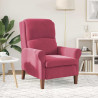 fotel czerwone wino 76 x 94 x 102 cm Aksamit