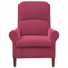 fotel czerwone wino 76 x 94 x 102 cm Aksamit