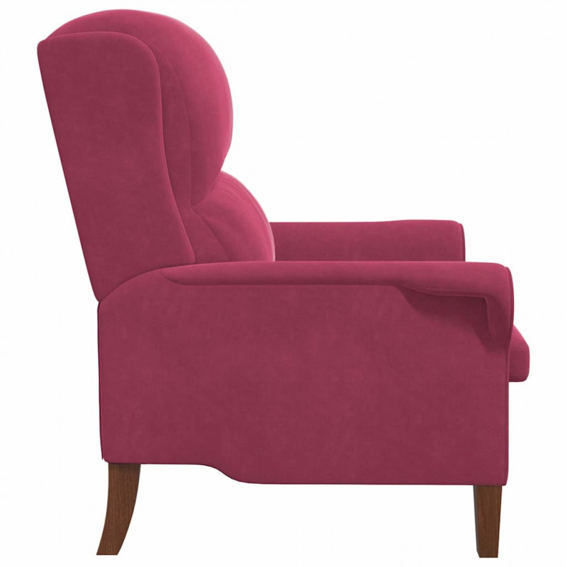 fotel czerwone wino 76 x 94 x 102 cm Aksamit