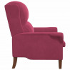 fotel czerwone wino 76 x 94 x 102 cm Aksamit