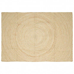 Dywan Naturalne i białe 160 x 230 cm Juta