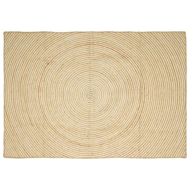 Dywan Naturalne i białe 160 x 230 cm Juta