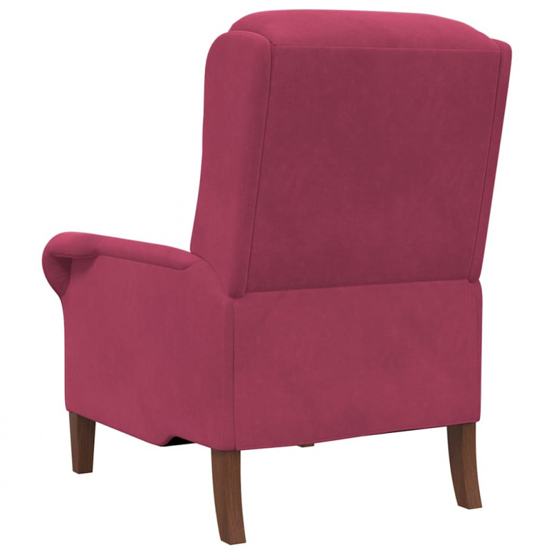 fotel czerwone wino 76 x 94 x 102 cm Aksamit