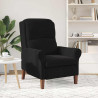 fotel Czarny 76 x 94 x 102 cm Aksamit