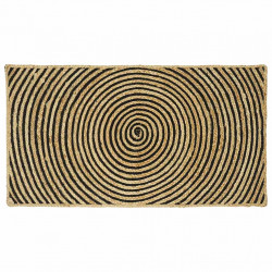 Dywan Naturalny i czarny 60 x 110 cm Juta