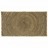 Dywan Naturalny i czarny 60 x 110 cm Juta