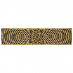 Dywan Naturalny i czarny 60 x 200 cm Juta
