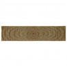 Dywan Naturalny i czarny 60 x 200 cm Juta