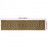 Dywan Naturalny i czarny 60 x 250 cm Juta