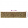 Dywan Naturalny i czarny 60 x 300 cm Juta