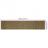 Dywan Naturalny i czarny 60 x 400 cm Juta