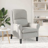 fotel Jasnoszary 76 x 94 x 102 cm Mikrofibra