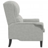 fotel Jasnoszary 76 x 94 x 102 cm Mikrofibra