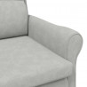 fotel Jasnoszary 76 x 94 x 102 cm Mikrofibra