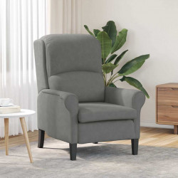 fotel ciemno szary 76 x 94 x 102 cm Mikrofibra