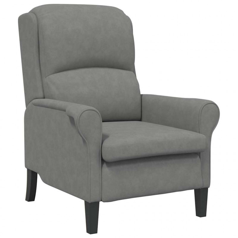 fotel ciemno szary 76 x 94 x 102 cm Mikrofibra