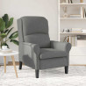fotel ciemno szary 76 x 94 x 102 cm Mikrofibra
