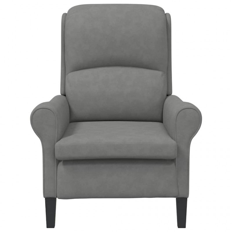 fotel ciemno szary 76 x 94 x 102 cm Mikrofibra
