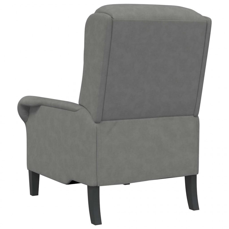fotel ciemno szary 76 x 94 x 102 cm Mikrofibra
