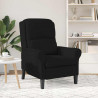 fotel Czarny 76 x 94 x 102 cm Mikrofibra