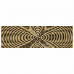 Dywan Naturalny i czarny 80 x 250 cm Juta