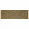 Dywan Naturalny i czarny 80 x 250 cm Juta