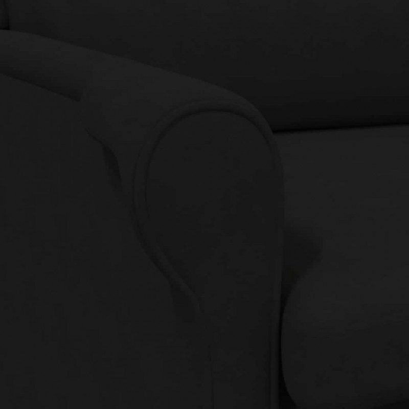 fotel Czarny 76 x 94 x 102 cm Mikrofibra