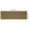Dywan Naturalny i czarny 80 x 250 cm Juta