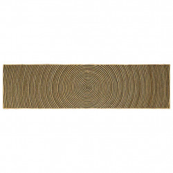 Dywan Naturalny i czarny 80 x 300 cm Juta