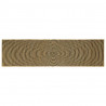 Dywan Naturalny i czarny 80 x 300 cm Juta