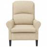 fotel Kremowy 76 x 94 x 102 cm Mikrofibra