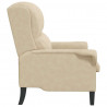 fotel Kremowy 76 x 94 x 102 cm Mikrofibra