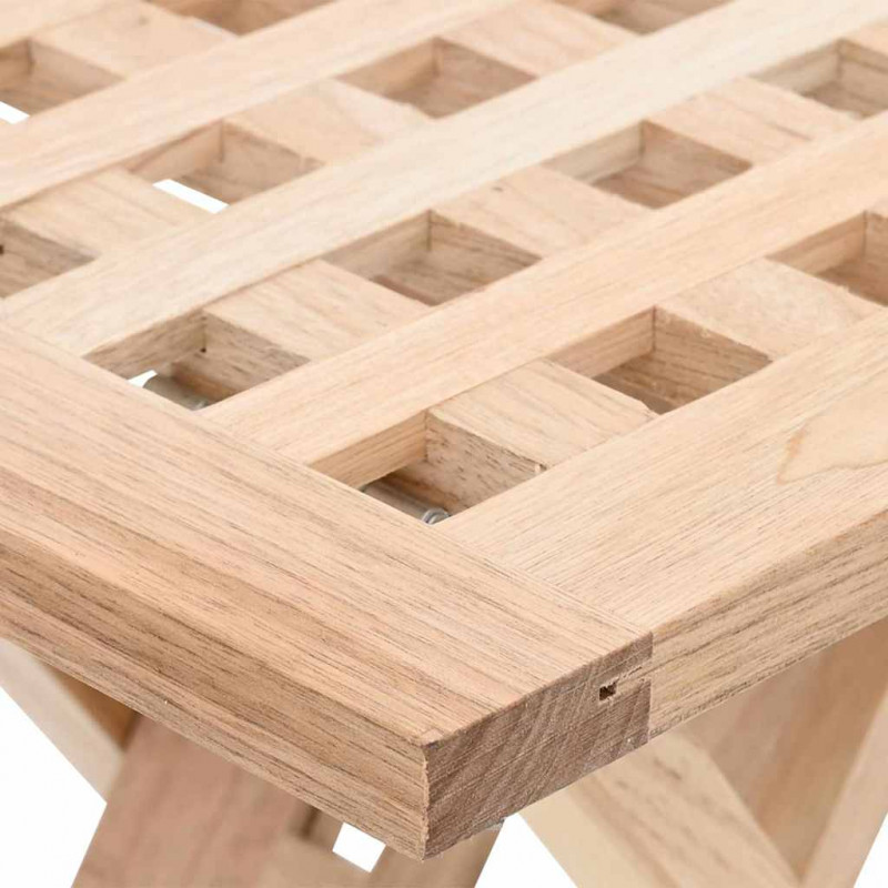 Stolik kawowy Brązowy 33 x 33 x 40,5 cm Lity Bukowy
