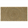 Dywan Naturalny i czarny 100 x 200 cm Juta