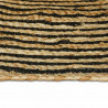 Dywan Naturalny i czarny 100 x 200 cm Juta