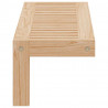 Ścienny Stojak Wiszący Naturalny 62 x 10 x 12,5 cm Lity Bukowy