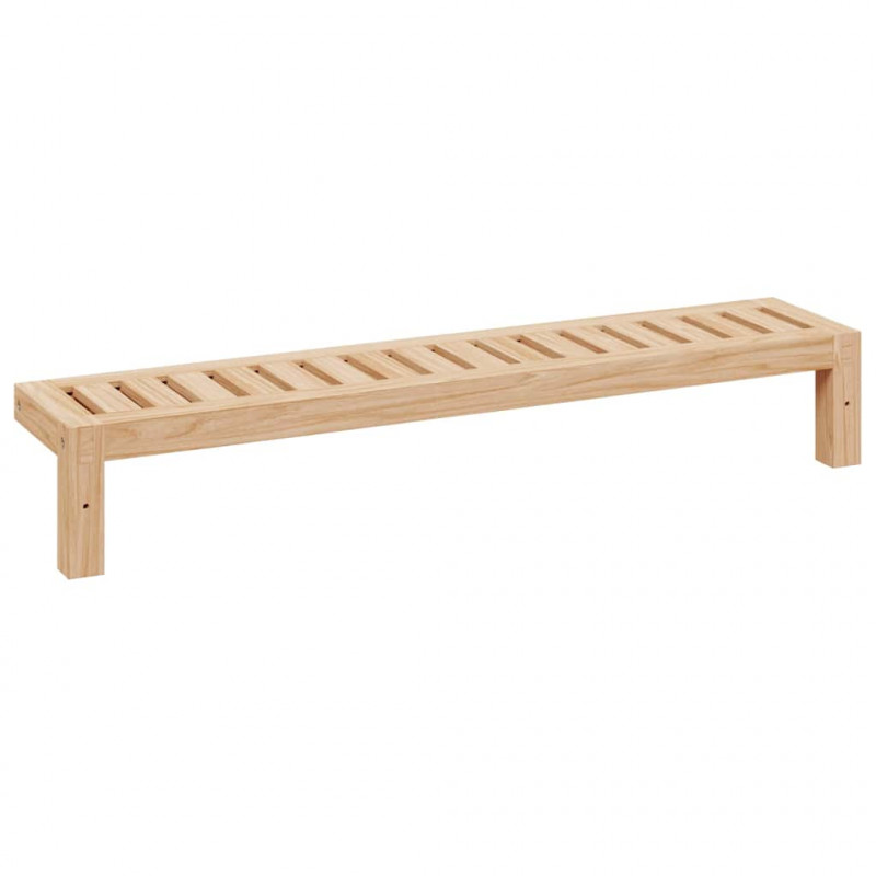 Ścienny Stojak Wiszący Naturalny 62 x 10 x 12,5 cm Lity Bukowy