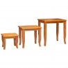 Stoliki boczne do nestingu 3 pcs Naturalny