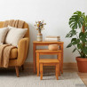 Stoliki boczne do nestingu 3 pcs Naturalny