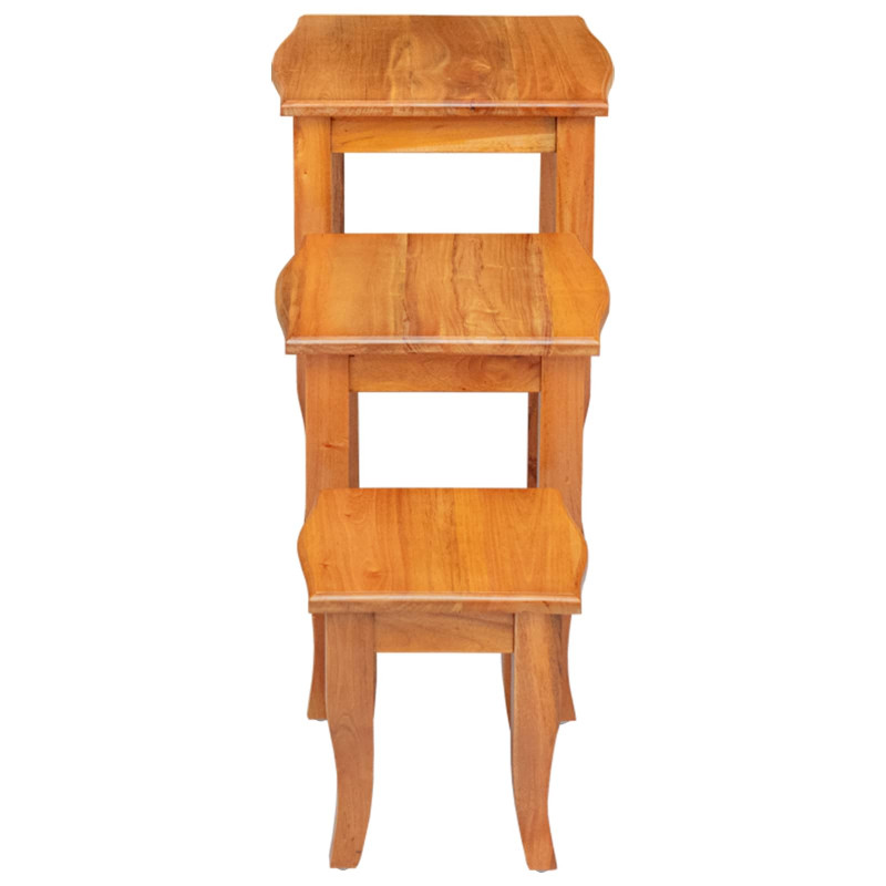 Stoliki boczne do nestingu 3 pcs Naturalny