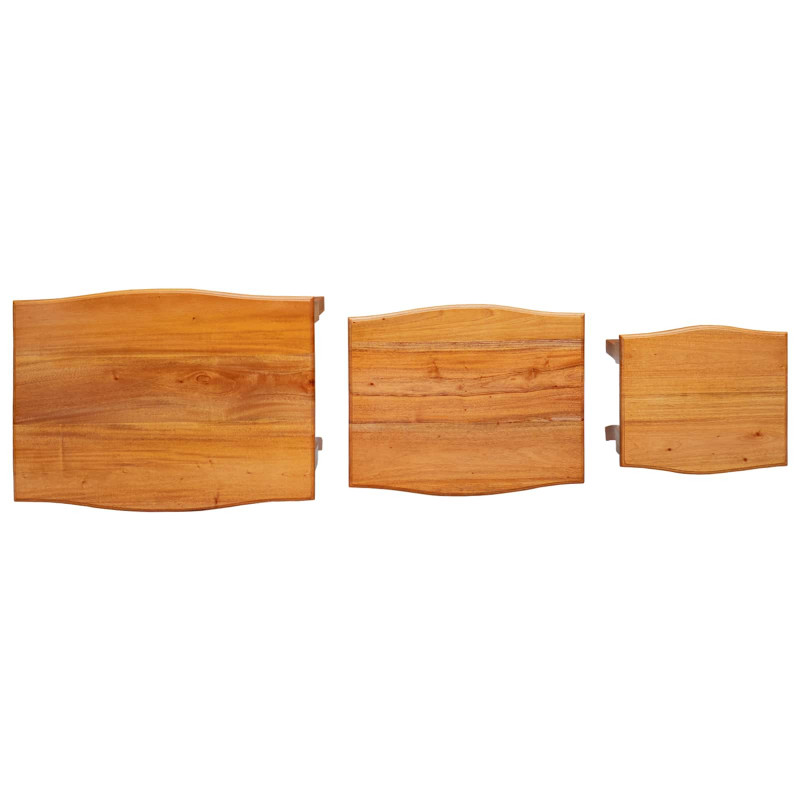 Stoliki boczne do nestingu 3 pcs Naturalny