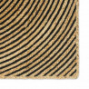 Dywan Naturalny i czarny 140 x 200 cm Juta