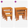 Stoliki boczne do nestingu 3 pcs Naturalny