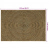 Dywan Naturalny i czarny 160 x 230 cm Juta