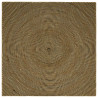 Dywan Naturalny i czarny 200 x 200 cm Juta