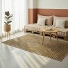 Dywan Naturalny i czarny 200 x 290 cm Juta