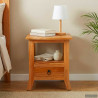 Szafka Nocna Naturalny 40 x 40 x 45,5 cm Lite drewno mahoniowe