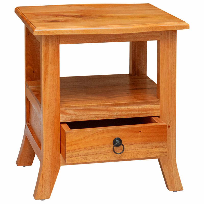 Szafka Nocna Naturalny 40 x 40 x 45,5 cm Lite drewno mahoniowe