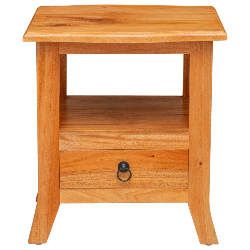 Szafka Nocna Naturalny 40 x 40 x 45,5 cm Lite drewno mahoniowe