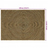 Dywan Naturalny i czarny 240 x 340 cm Juta